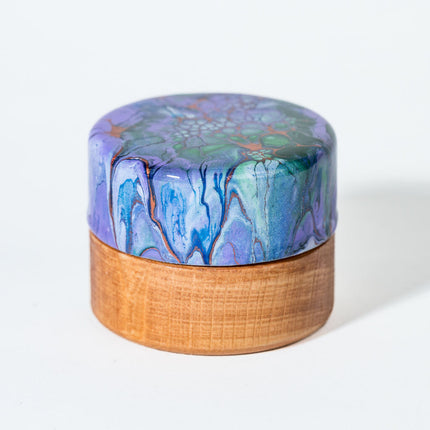 Ring Box - Lavender, Green Bronze