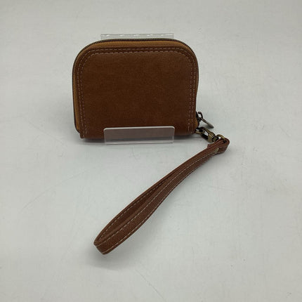 Mini Zip Around Wallet- Tan
