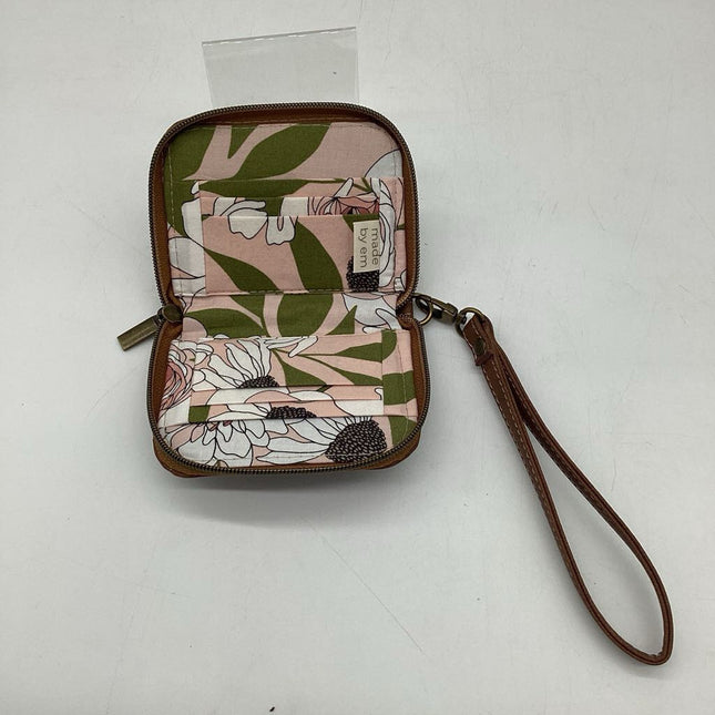 Mini Zip Around Wallet- Tan