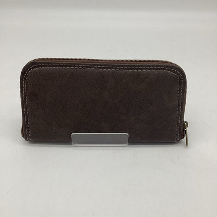 Zip Around Wallet- Dark Brown