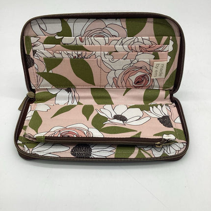 Zip Around Wallet- Dark Brown