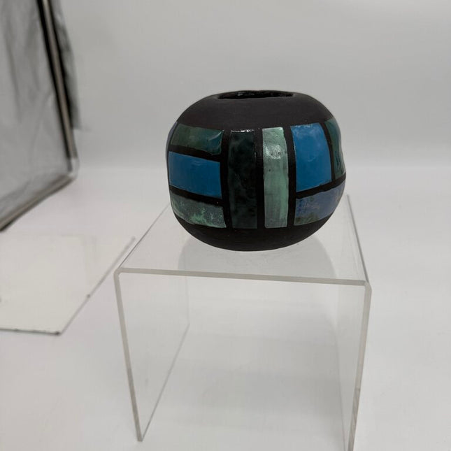 Geometric print vase