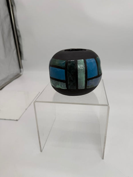 Geometric print vase