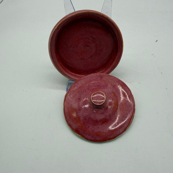 Pink Covered Trinket Dish