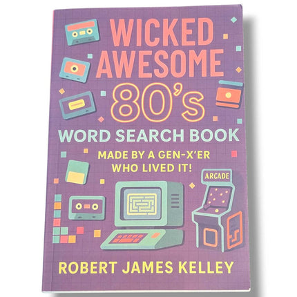 Wicked Awesome 80's Word Search