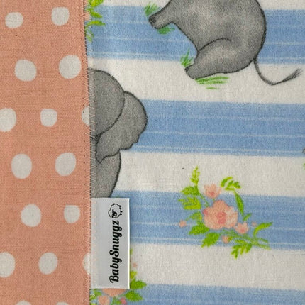 Baby Blanket with Matching Burp Cloth