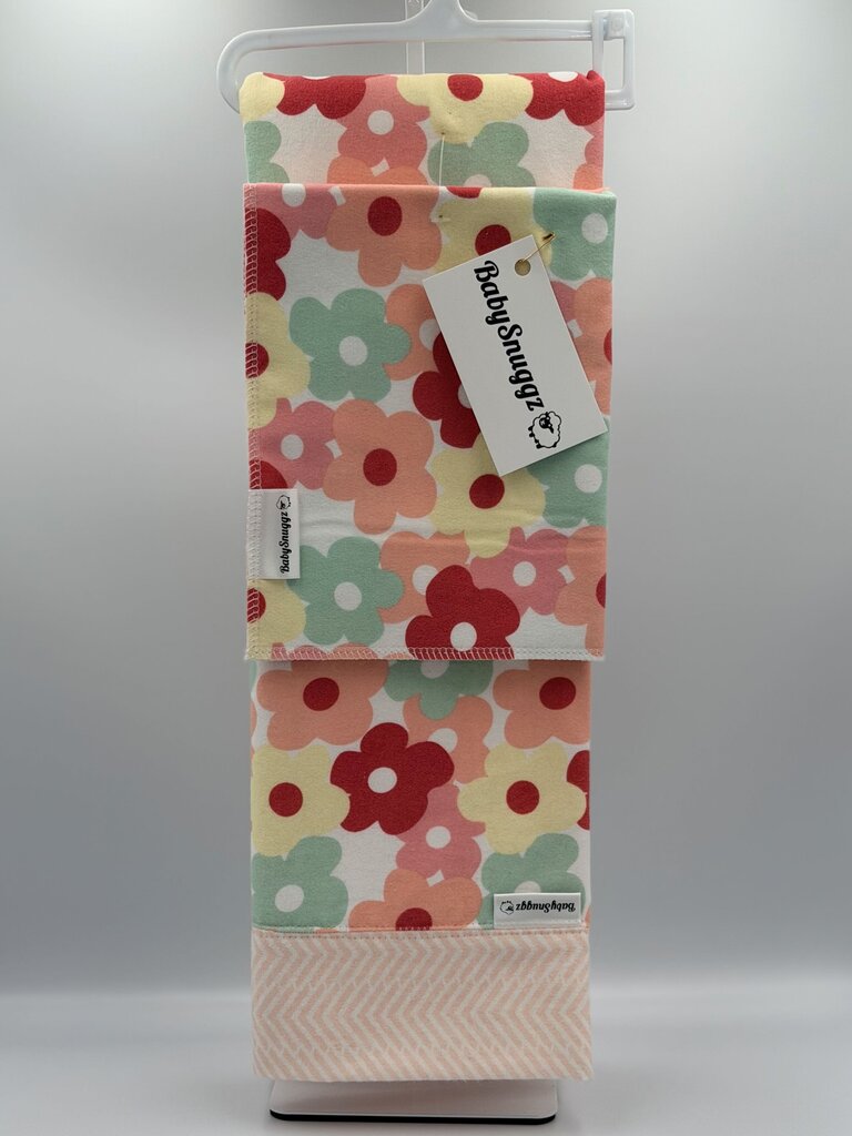 Baby Blanket with Matching Burp Cloth