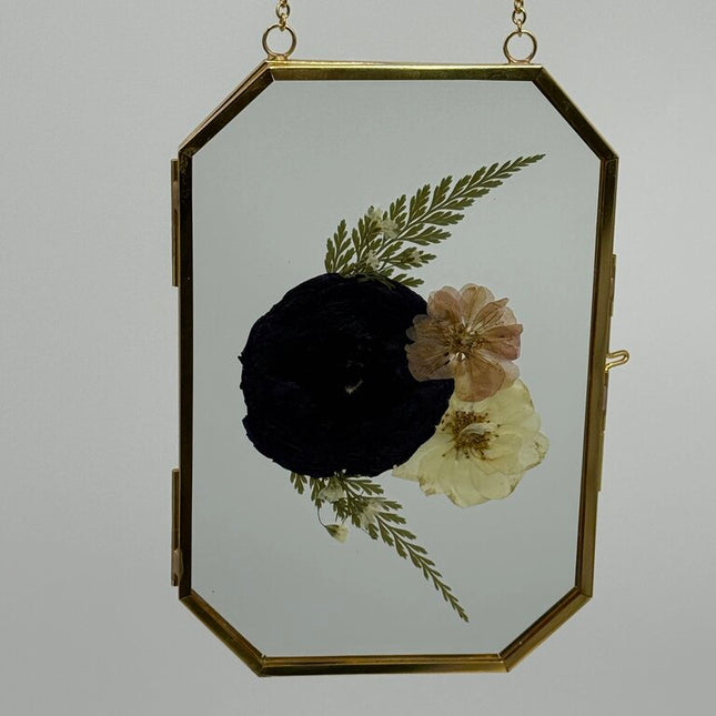 Emerald Frame w/ Pressed Florals