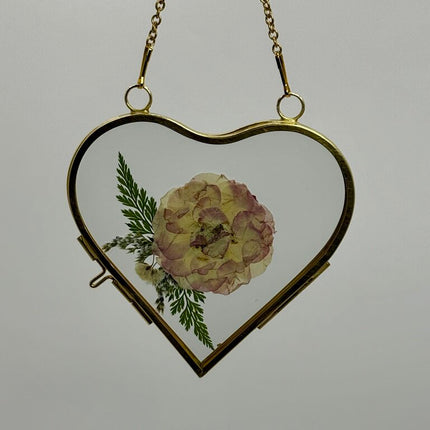 Heart Frame w/ Pressed Florals