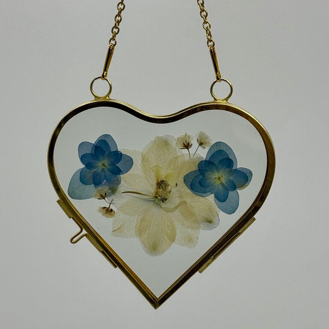 Heart Frame w/ Pressed Florals