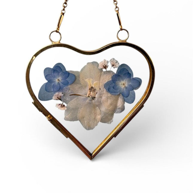 Heart Frame w/ Pressed Florals