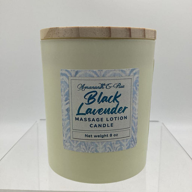 Black Lavender Massage Candle