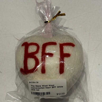 Wool conversation heart BFF