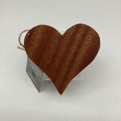 Mahogany Wood Heart Box - view 1