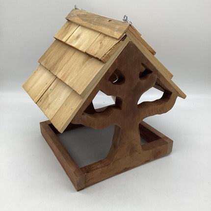 Rustic Wood Birdfeeder