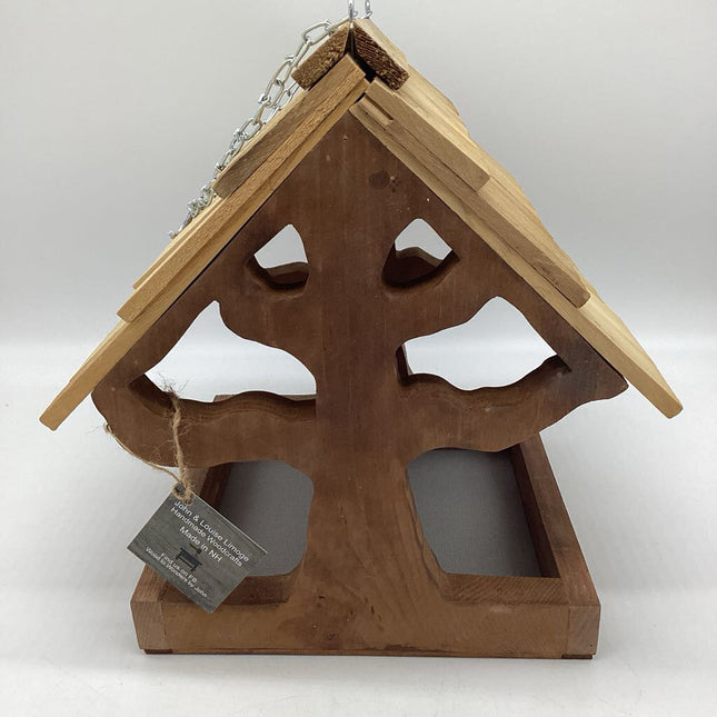 Rustic Wood Birdfeeder