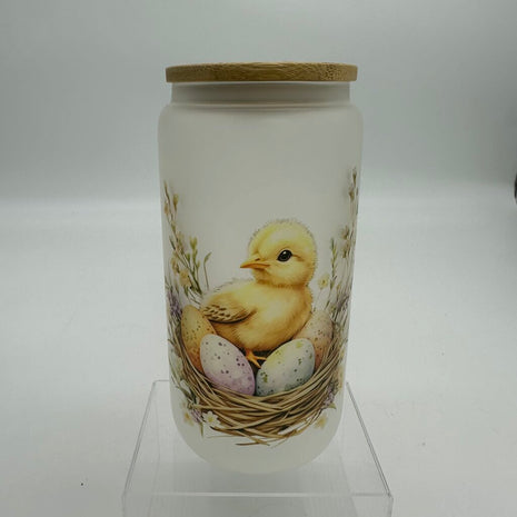 Easter chick in nest