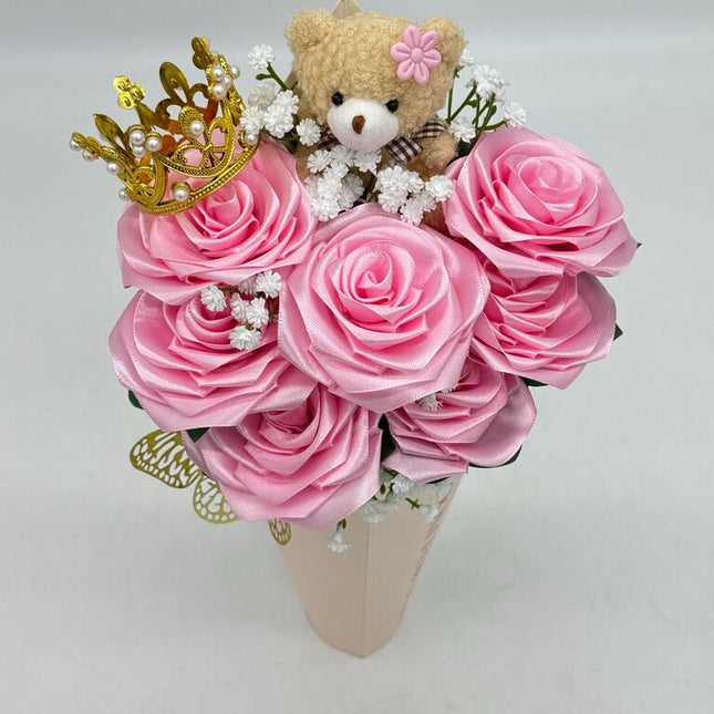 Pink Teddy Bouquet