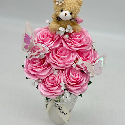 Pink Teddy Bouquet