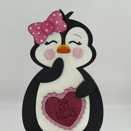 Valentine Penguin "Be Mine" Shelf Sitter