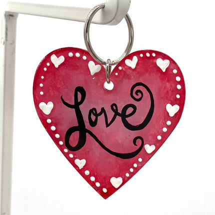 CURSIVE LOVE KEYCHAIN