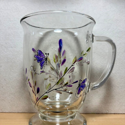 Butterflies amethyst mug