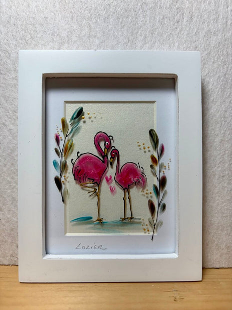 Flaming pink mini frame