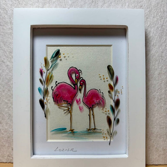 Flaming pink mini frame