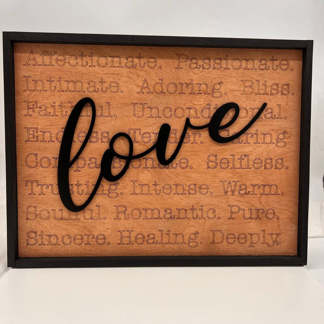 Love Words Sign