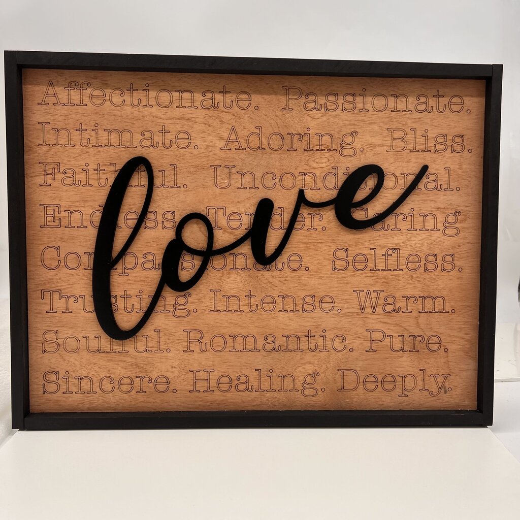 Love Words Sign