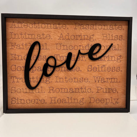 Love Words Sign