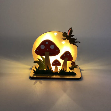 HD - Night Light Fairy and Mushrooms