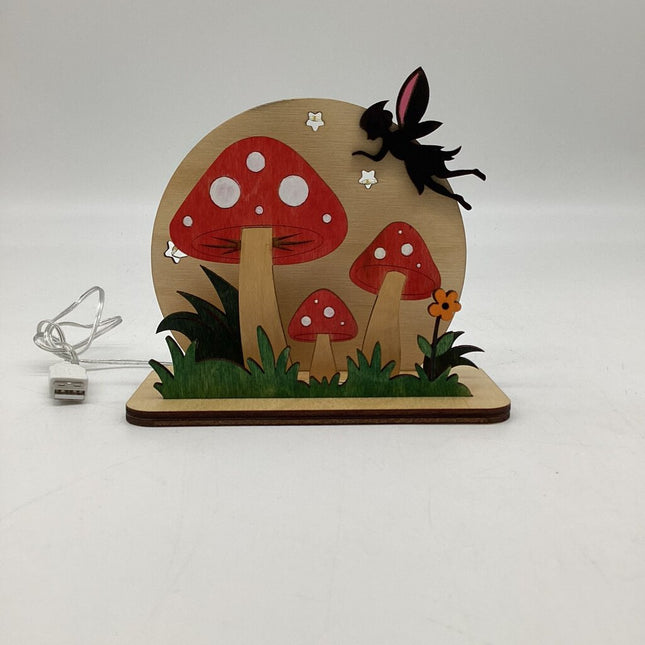 HD - Night Light Fairy and Mushrooms
