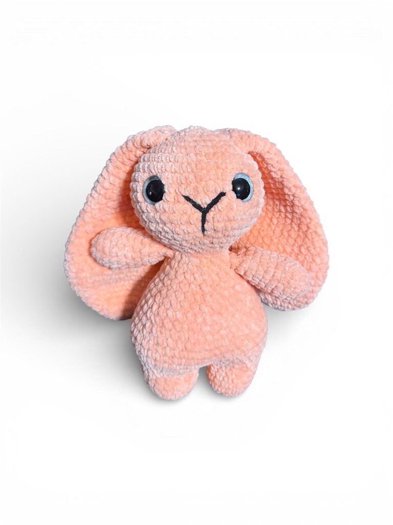 Crocheted long earred bunny plushie