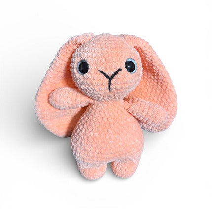 Crocheted long earred bunny plushie