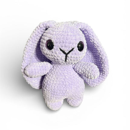 Crocheted long earred bunny plushie