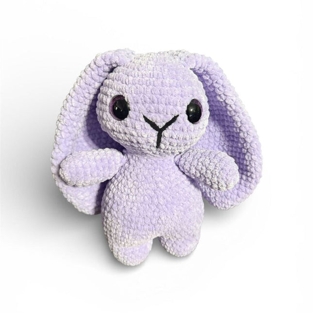 Crocheted long earred bunny plushie
