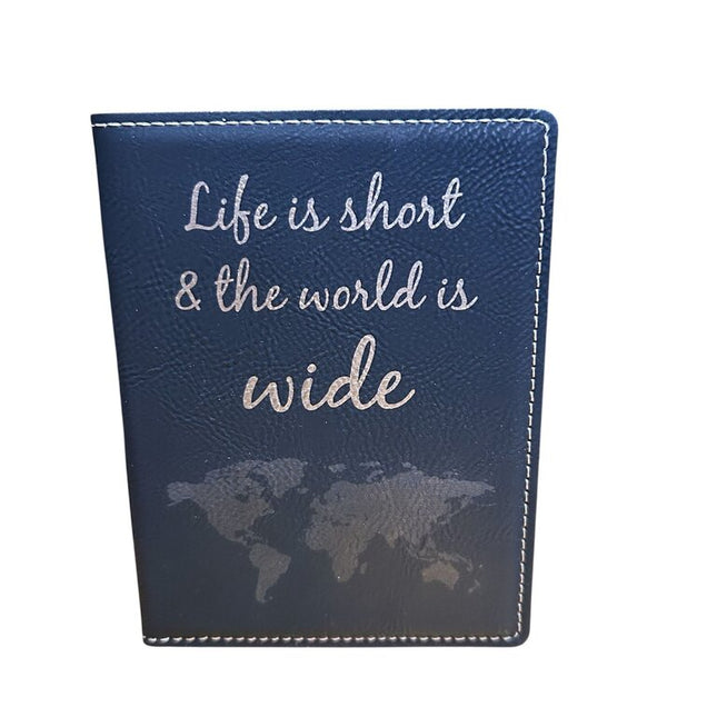 Passport Holder World is Wide Black