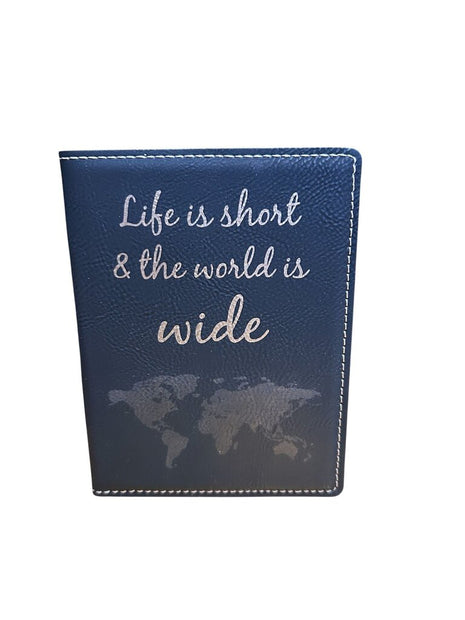 Passport Holder World is Wide Black