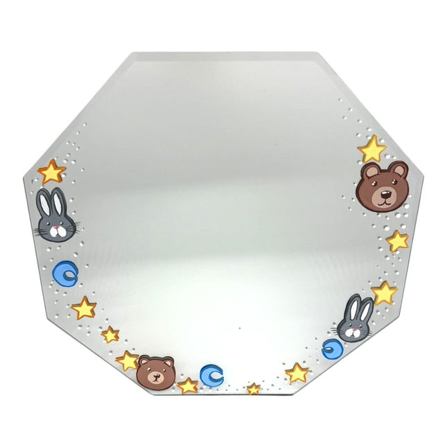 Large Bear and Bunny Stars Mirror