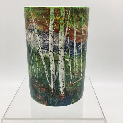 6.5x4 Ceramic Vase- Birches