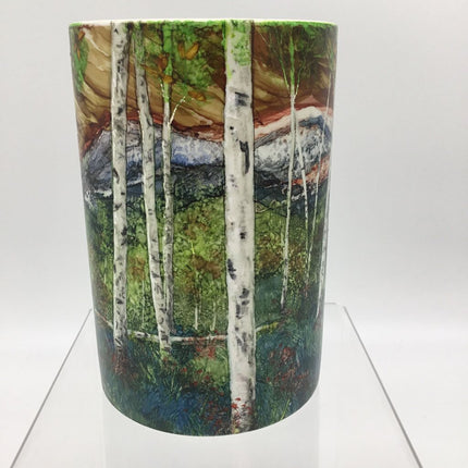 6.5x4 Ceramic Vase- Birches