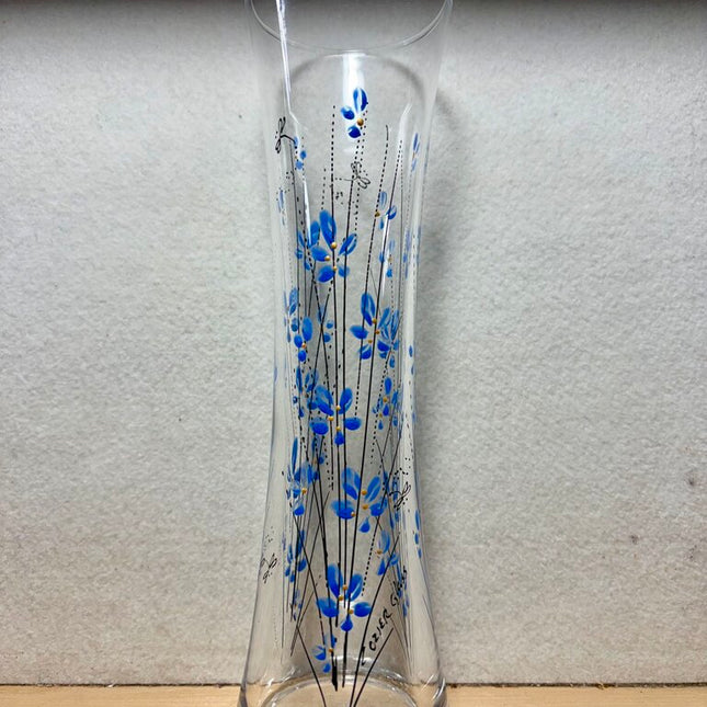 Bud vase rainier fields cobalt