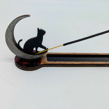 HD - Incense Holder Cat on the Moon