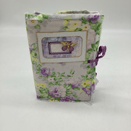 Purple butterfly handmade journal