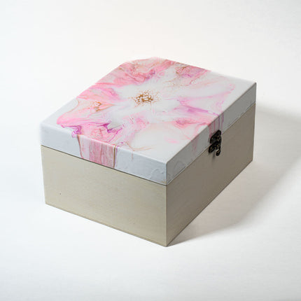 Extra Large Statement Chest - White pink gold