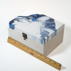 Large Keepsake Chest - White blue black - view 5