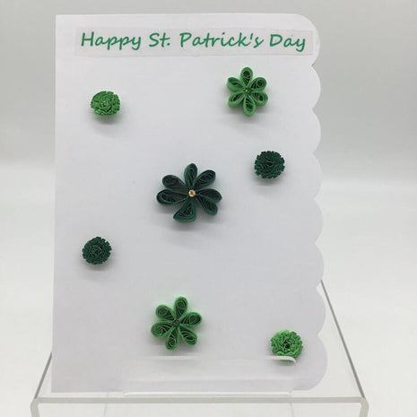 St. Patrick's Day card with 1 shamrock