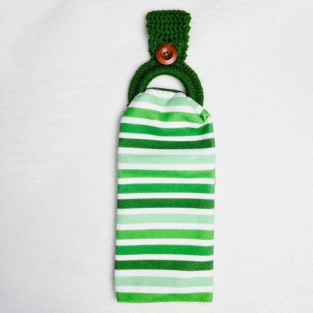 Hanging Towel Set - Green Stripes