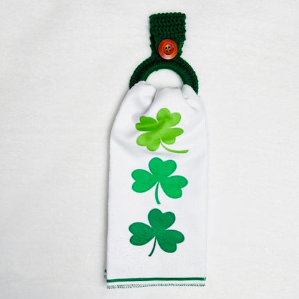 Hanging Towel Set - Three Lucky Shamrocks